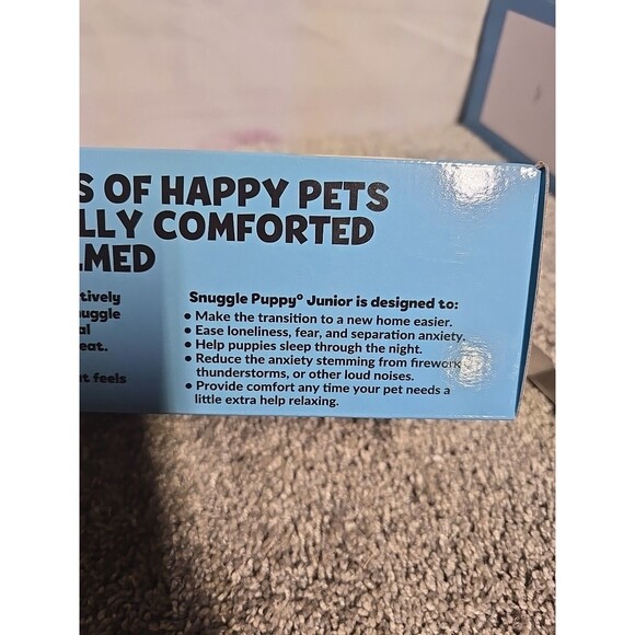 Snuggle Puppy Heartbeat “Junior” Stuffed Anti-Anxiety Toy For Small Dogs NEW - Picture 6 of 7
